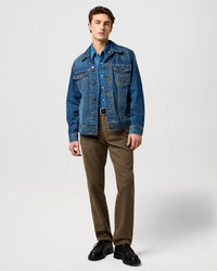 Wrangler Texas Stretch Authentic Straight Cotton Twill Trousers - Tarmac | Wrangler Chinos & Non-Denim Pants | JEANSTORE