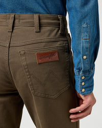 Wrangler Texas Stretch Authentic Straight Cotton Twill Trousers - Tarmac | Wrangler Chinos & Non-Denim Pants | JEANSTORE