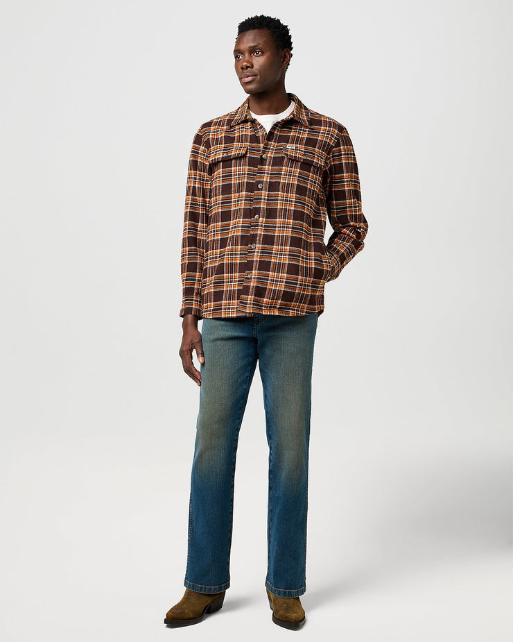 Wrangler Overshirt - Deep Brown