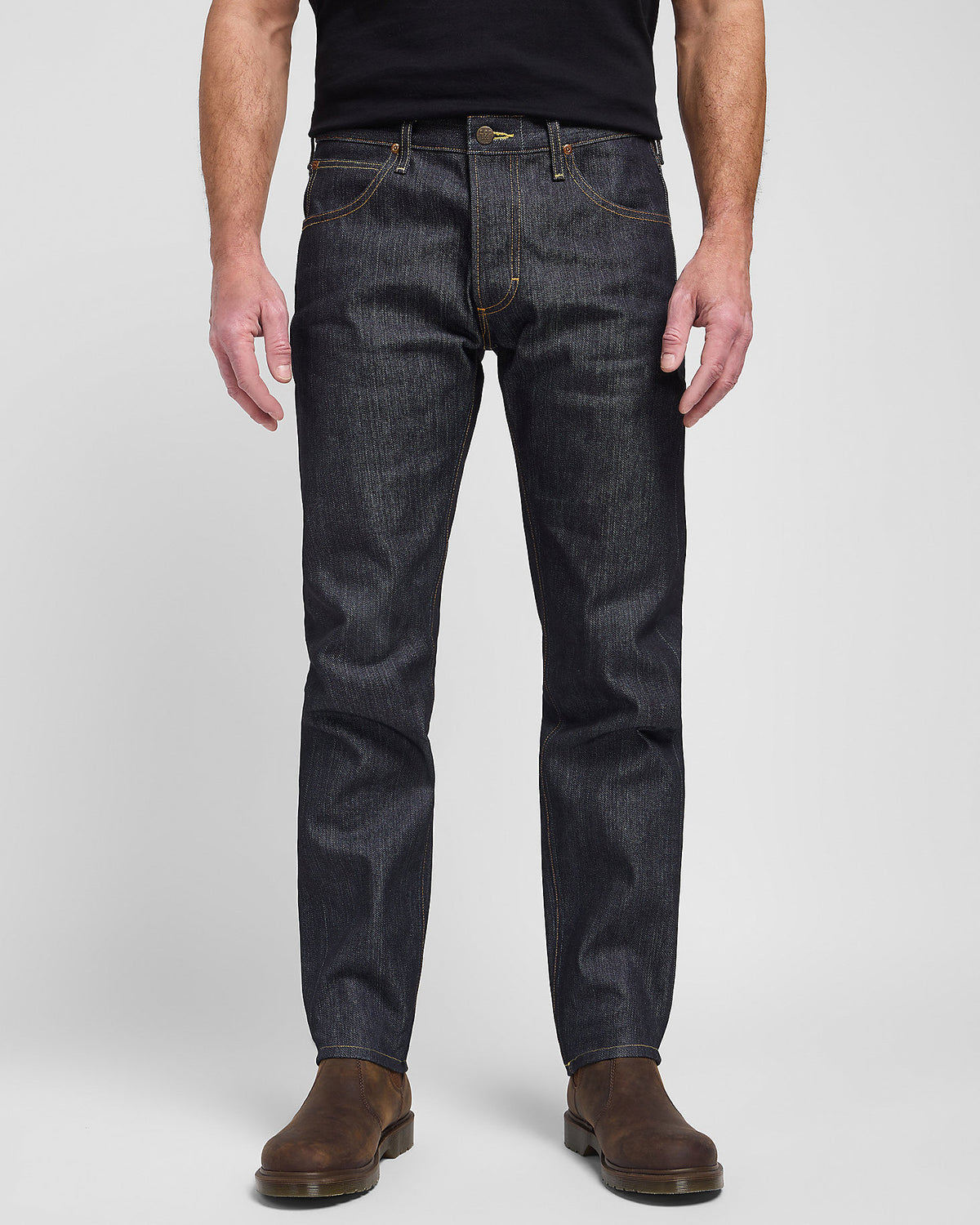 Lee 101 S Made In Japan Slim Fit Kaihara Recycled Cotton 14.75oz Selvedge Mens Jeans - Dry | Lee Jeans | JEANSTORE