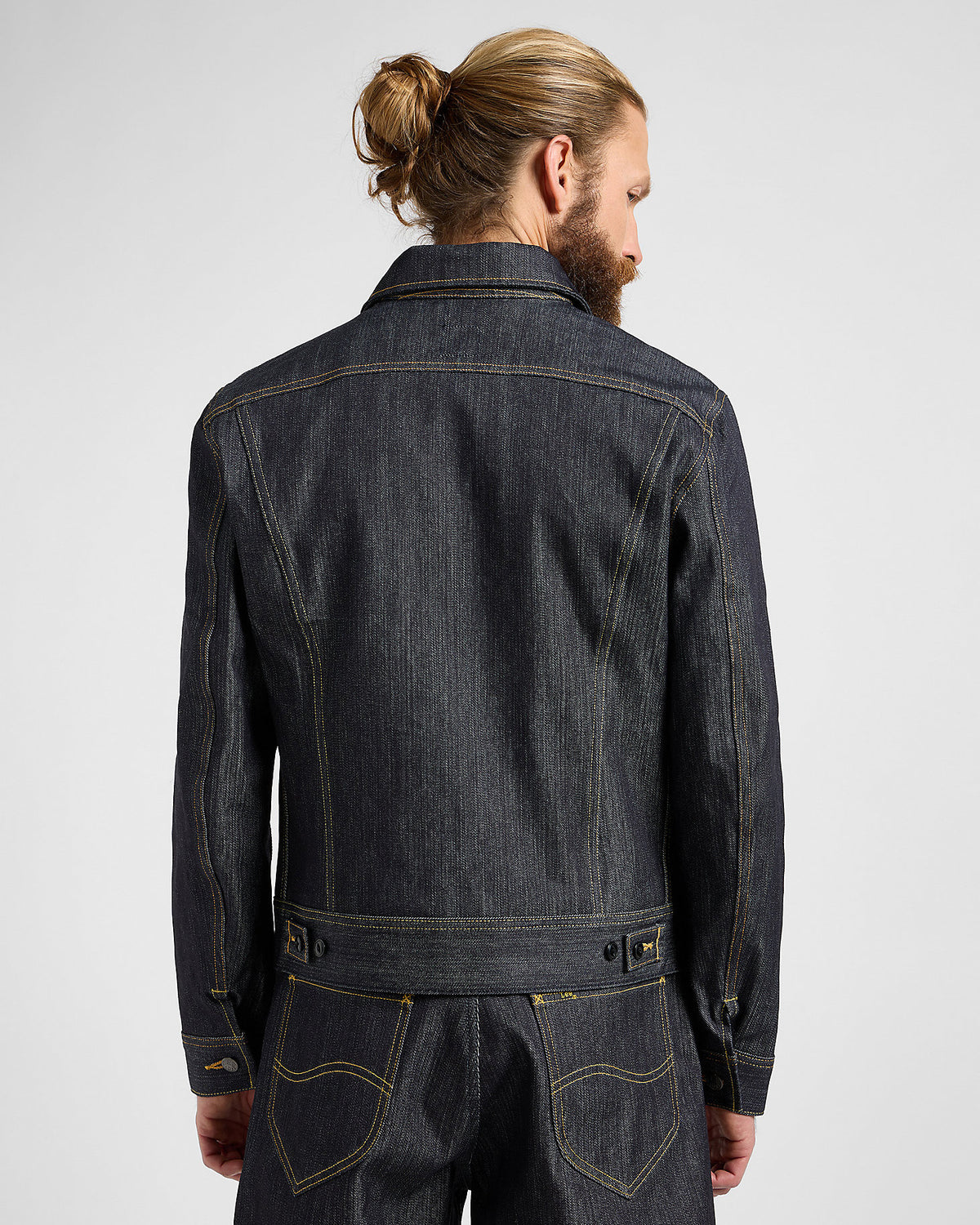Lee 101 Made In Japan Kaihara Recycled Cotton 14.75oz Selvedge Denim Rider Jacket - Dry | Lee Jackets & Coats | JEANSTORE