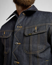 Lee 101 Made In Japan Kaihara Recycled Cotton 14.75oz Selvedge Denim Rider Jacket - Dry | Lee Jackets & Coats | JEANSTORE