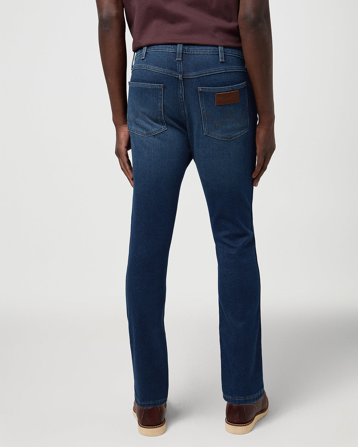 Wrangler Larston 'Epic Soft' Slim Tapered Mens Jeans - Fog | Wrangler Jeans | JEANSTORE
