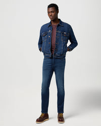 Wrangler Larston 'Epic Soft' Slim Tapered Mens Jeans - Fog | Wrangler Jeans | JEANSTORE