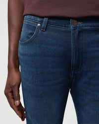 Wrangler Larston 'Epic Soft' Slim Tapered Mens Jeans - Fog | Wrangler Jeans | JEANSTORE