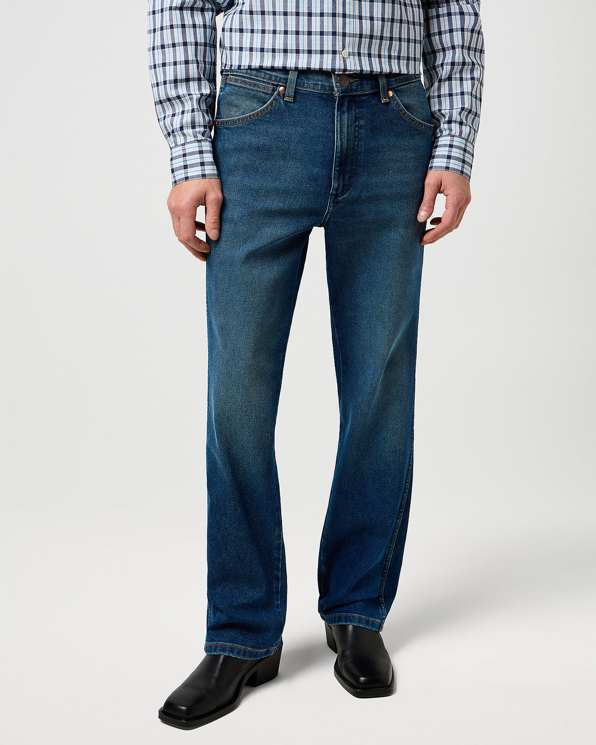 Wrangler Wrancher '365 Cool' Regular Bootcut Mens Jeans - Old Habits | Wrangler Jeans | JEANSTORE