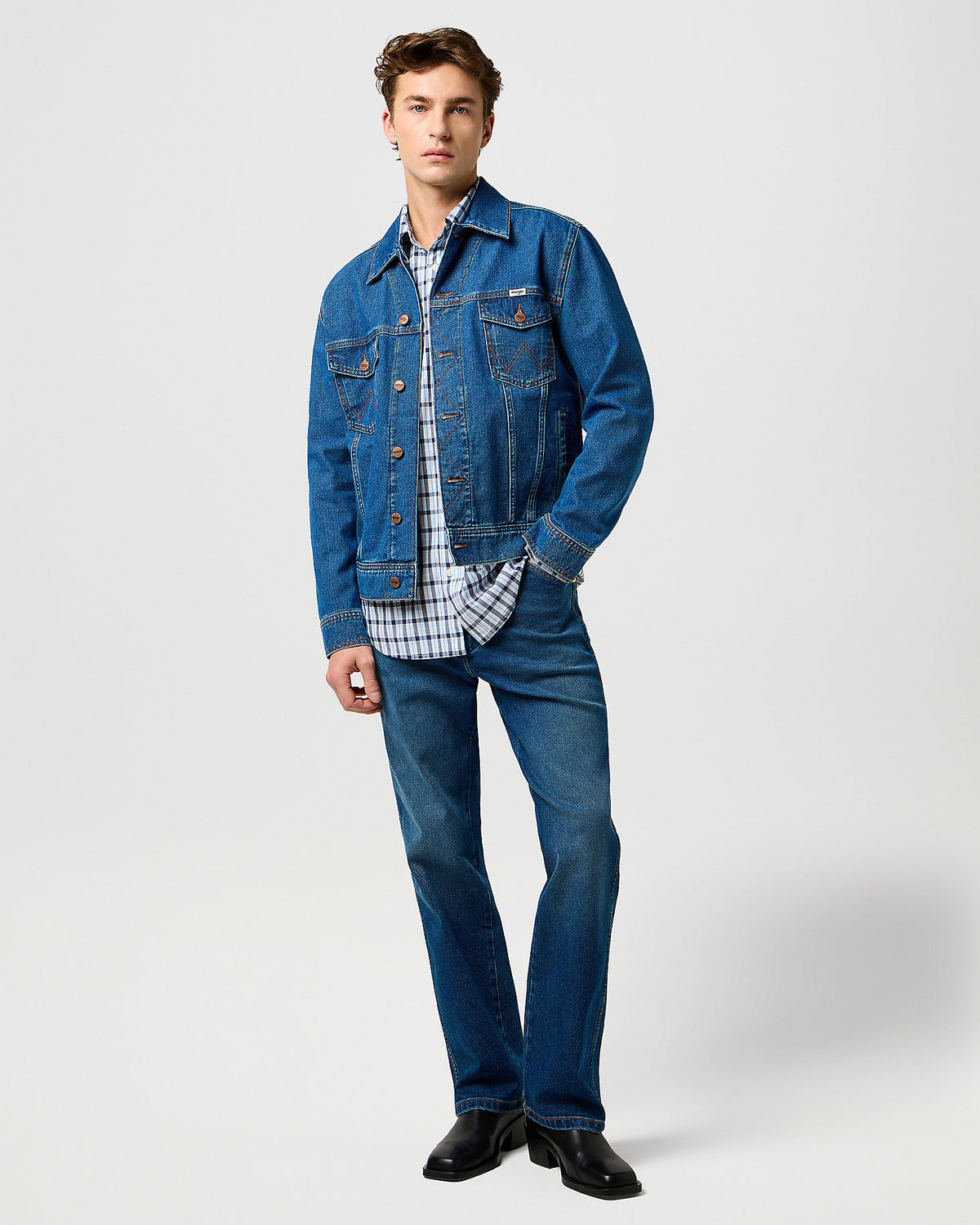 Wrangler Wrancher '365 Cool' Regular Bootcut Mens Jeans - Old Habits | Wrangler Jeans | JEANSTORE