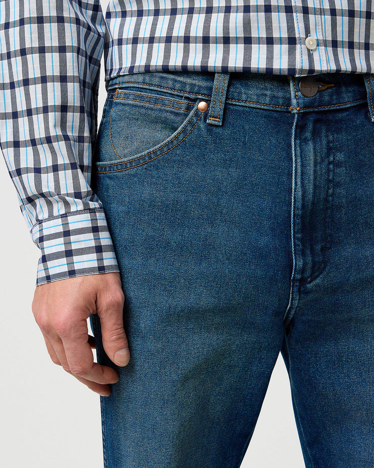 Wrangler Wrancher '365 Cool' Regular Bootcut Mens Jeans - Old Habits | Wrangler Jeans | JEANSTORE