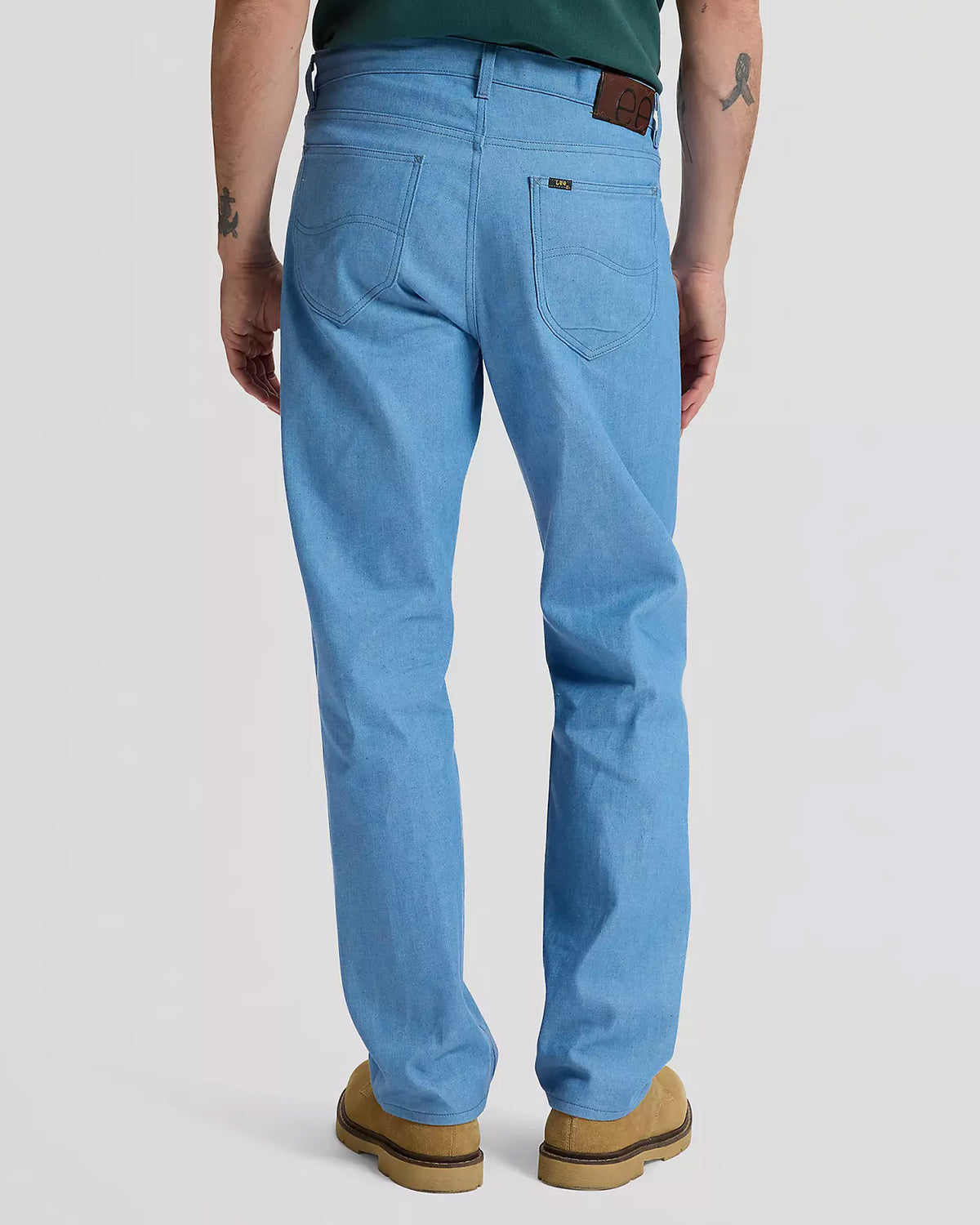 Lee 101 L Made In Japan Loose Fit Organic Cotton 10.25oz Selvedge Mens Jeans - Dry Low Dip