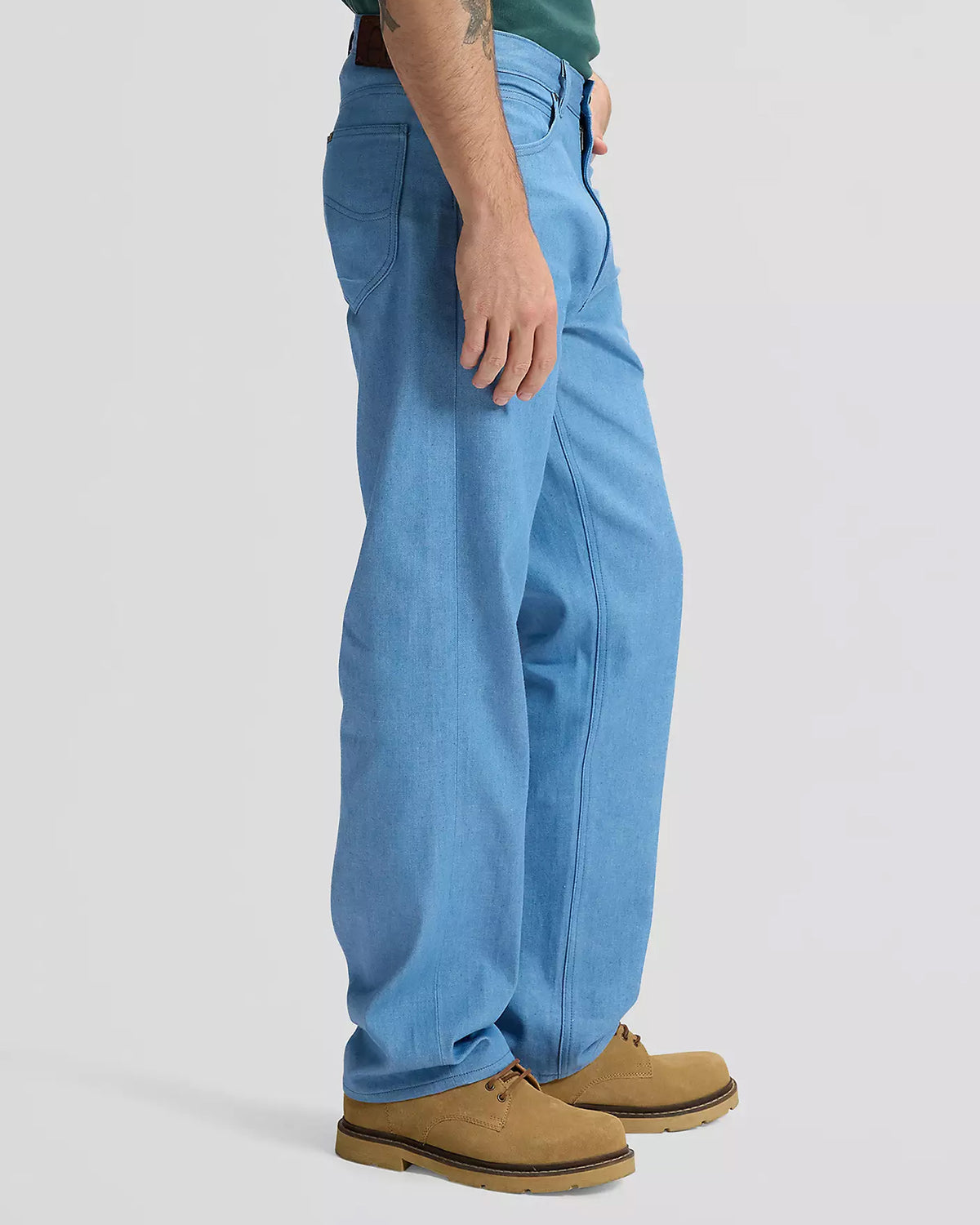 Lee 101 L Made In Japan Loose Fit Organic Cotton 10.25oz Selvedge Mens Jeans - Dry Low Dip