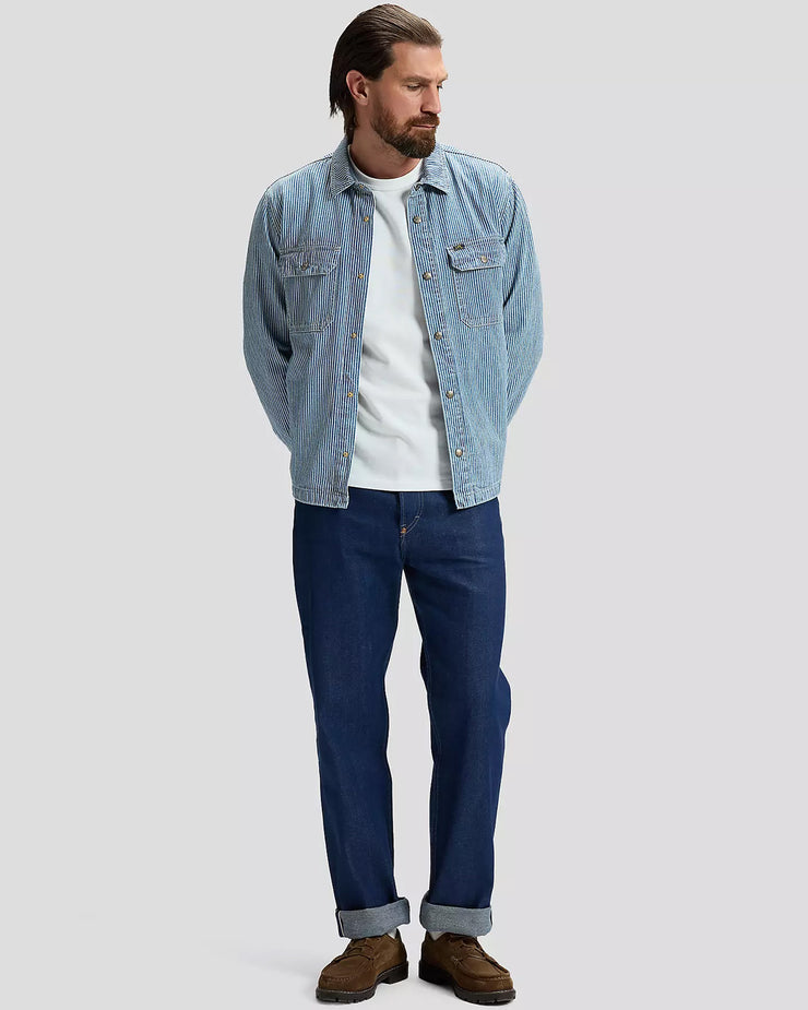 Lee 101 50's Rider Made In Japan Relaxed Fit 11.75oz Selvedge Jeans - Dry Red Cast