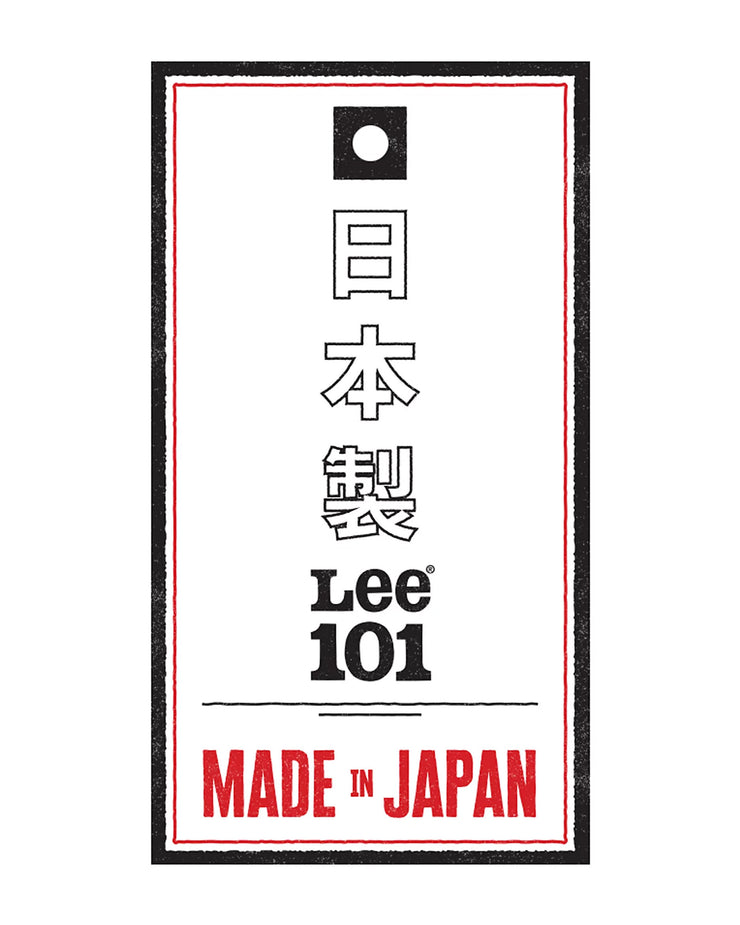 Lee 101 50's Rider Made In Japan Relaxed Fit 11.75oz Selvedge Jeans - Dry Red Cast