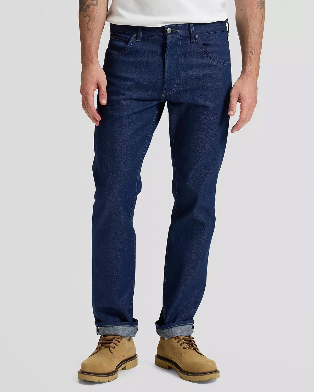 Lee 101 Z Made In Japan Regular Fit 11.75oz Selvedge Mens Jeans - Dry Red Cast