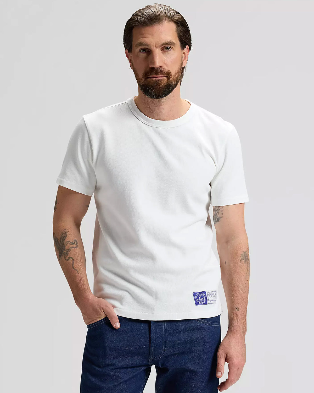 Lee 101 Relaxed Tee - Bright White | Lee T Shirts | JEANSTORE