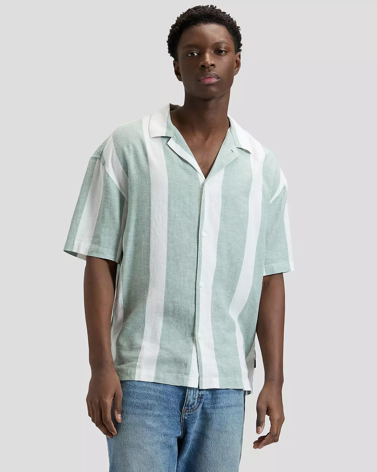 Lee Relaxed Resort Shirt - Desert Sage Stripe