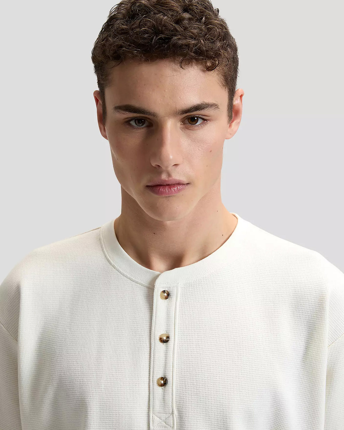 Lee Relaxed Henley Tee - Natural