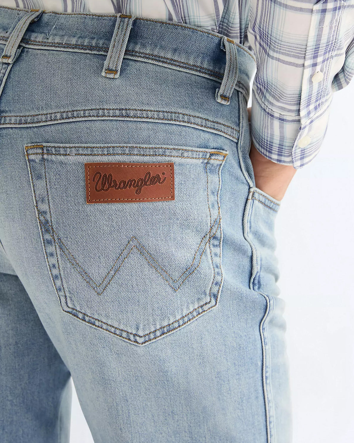 Wrangler Texas Stretch Toughlite Authentic Straight Mens Jeans - Tundra Ridge | Wrangler Jeans | JEANSTORE