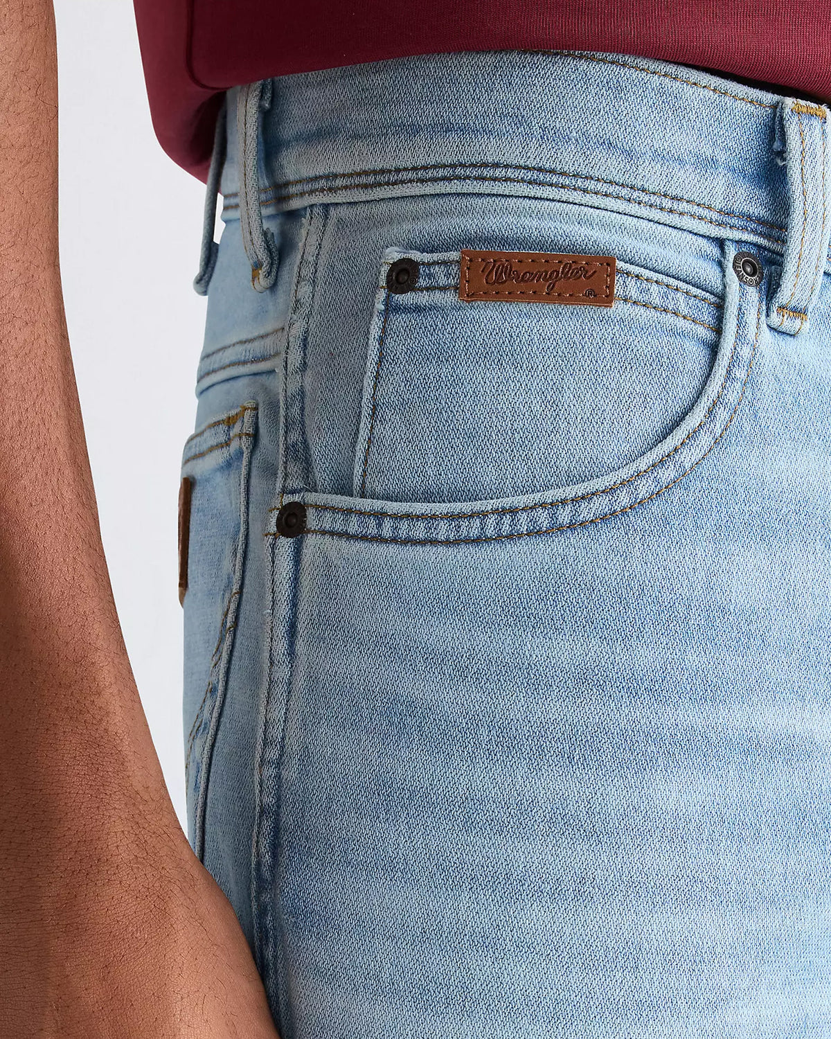 Wrangler Texas SLIM Toughlite Mens Jeans - Firelight