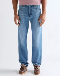 Wrangler Frontier Toughlite Relaxed Straight Mens Jeans - Storm Cloud