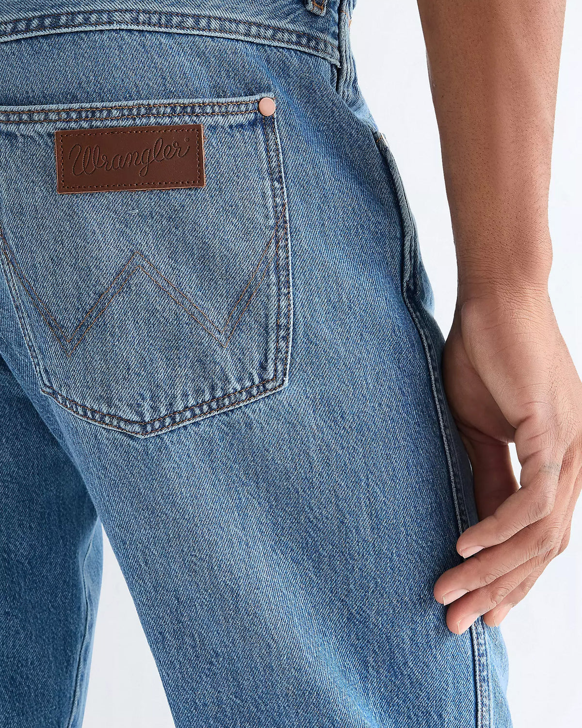 Wrangler Frontier Toughlite Relaxed Straight Mens Jeans - Storm Cloud | Wrangler Jeans | JEANSTORE