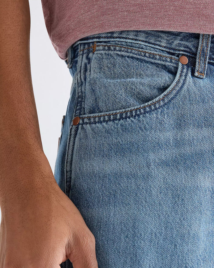 Wrangler Frontier Toughlite Relaxed Straight Mens Jeans - Storm Cloud