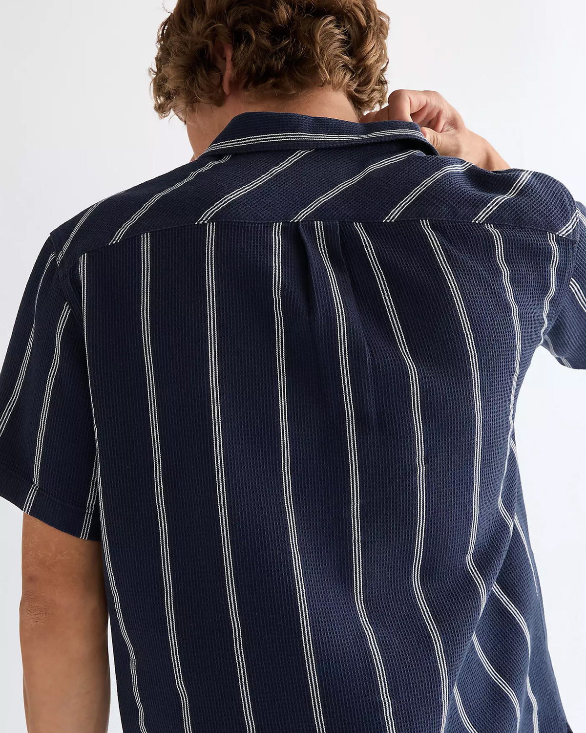 Wrangler S/S Resort Shirt - Navy / White