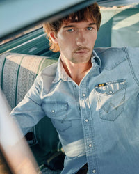 Wrangler Western Denim Shirt - Riverbank
