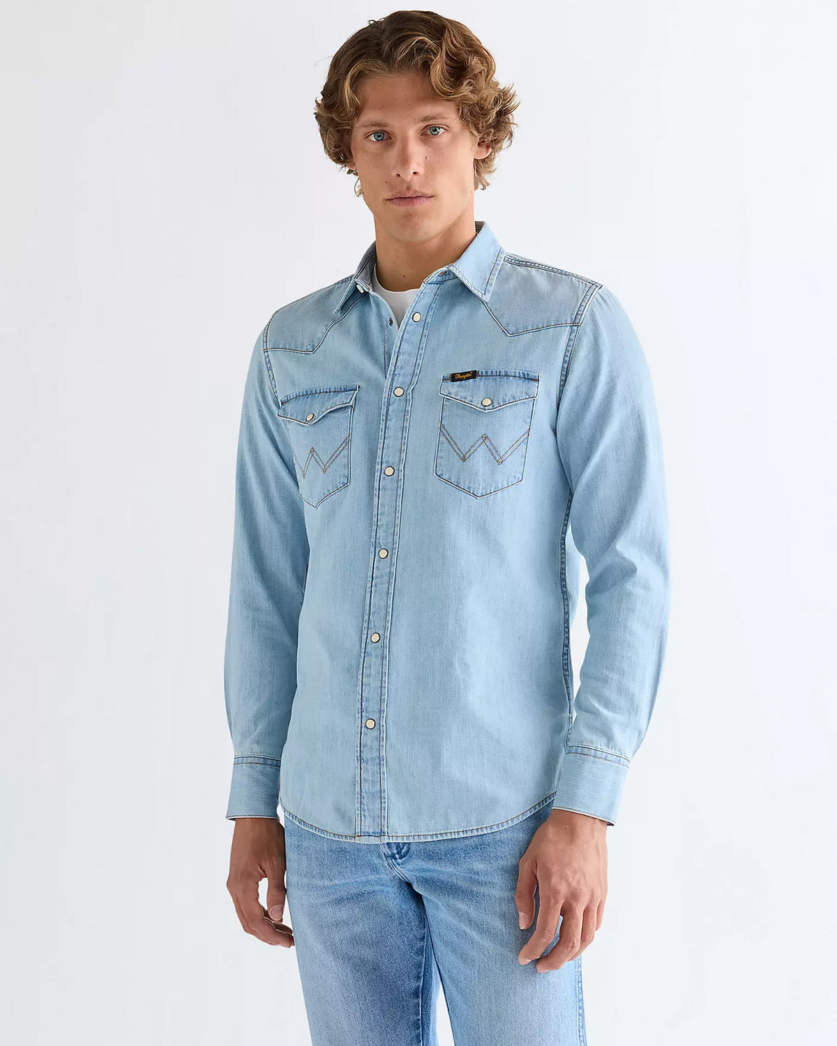 Wrangler Western Denim Shirt - Riverbank