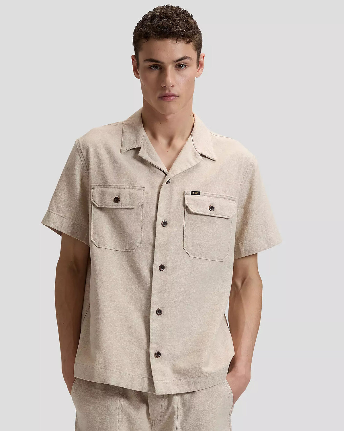 Lee S/S Utility Camp Shirt - Wheat