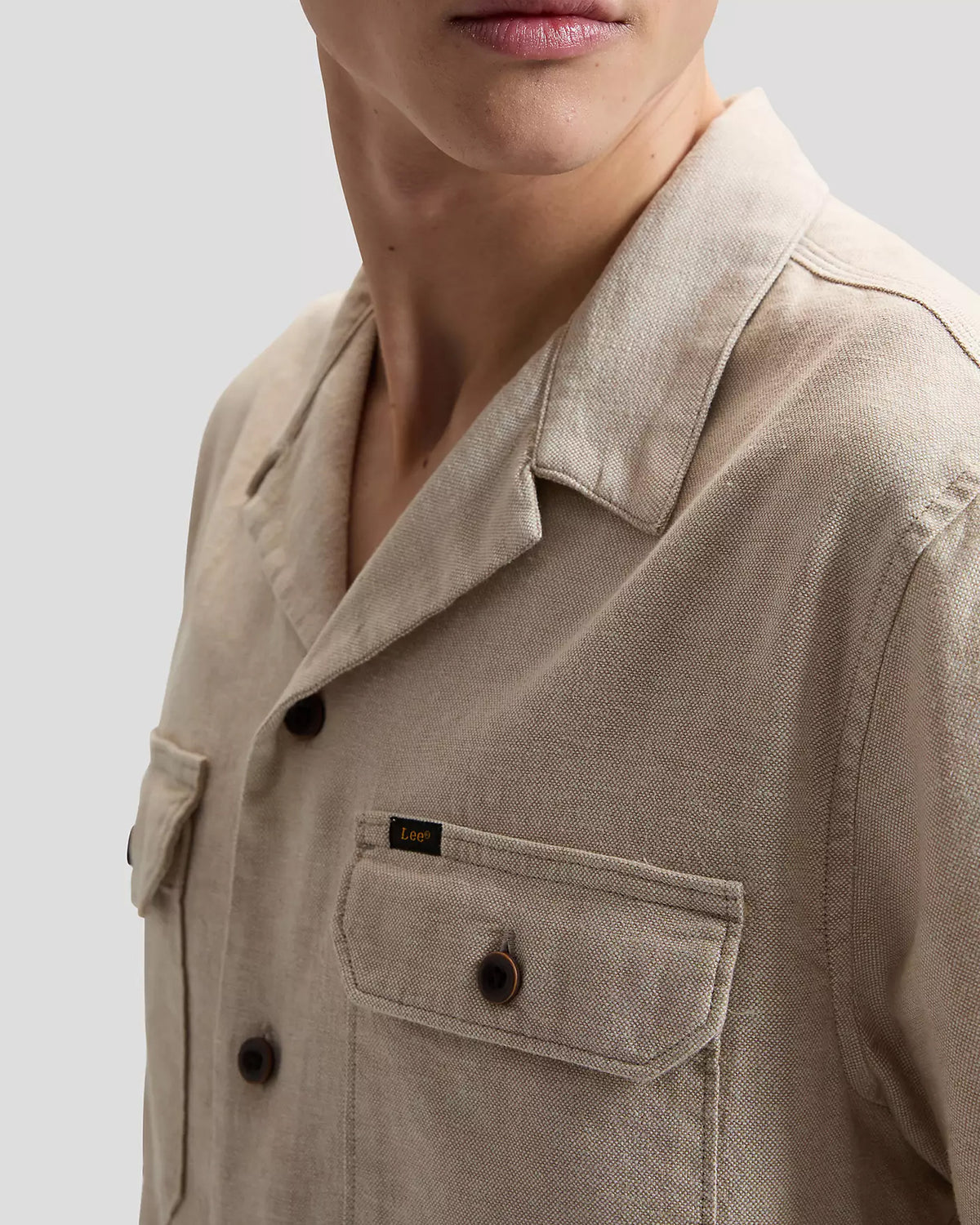 Lee S/S Utility Camp Shirt - Wheat