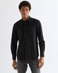 Wrangler Western Denim Shirt - Rinse Black