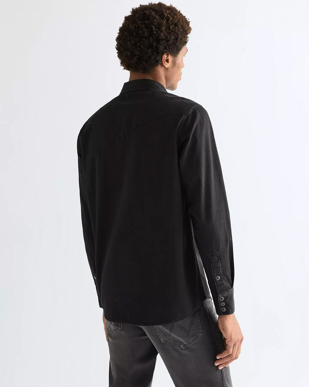 Wrangler Western Denim Shirt - Rinse Black
