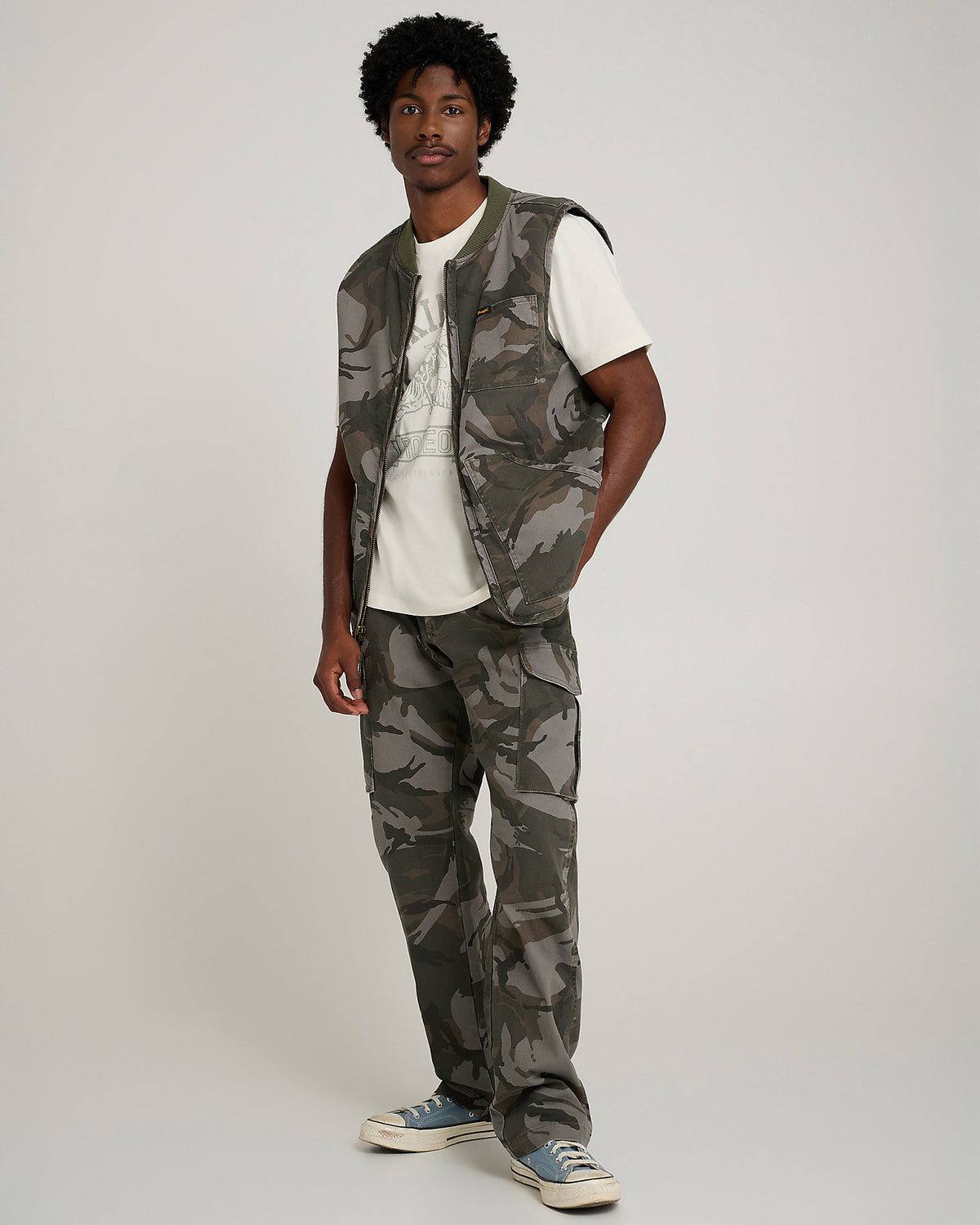 Wrangler® x Stranger Things™ Mike Lucas Vest - Camo