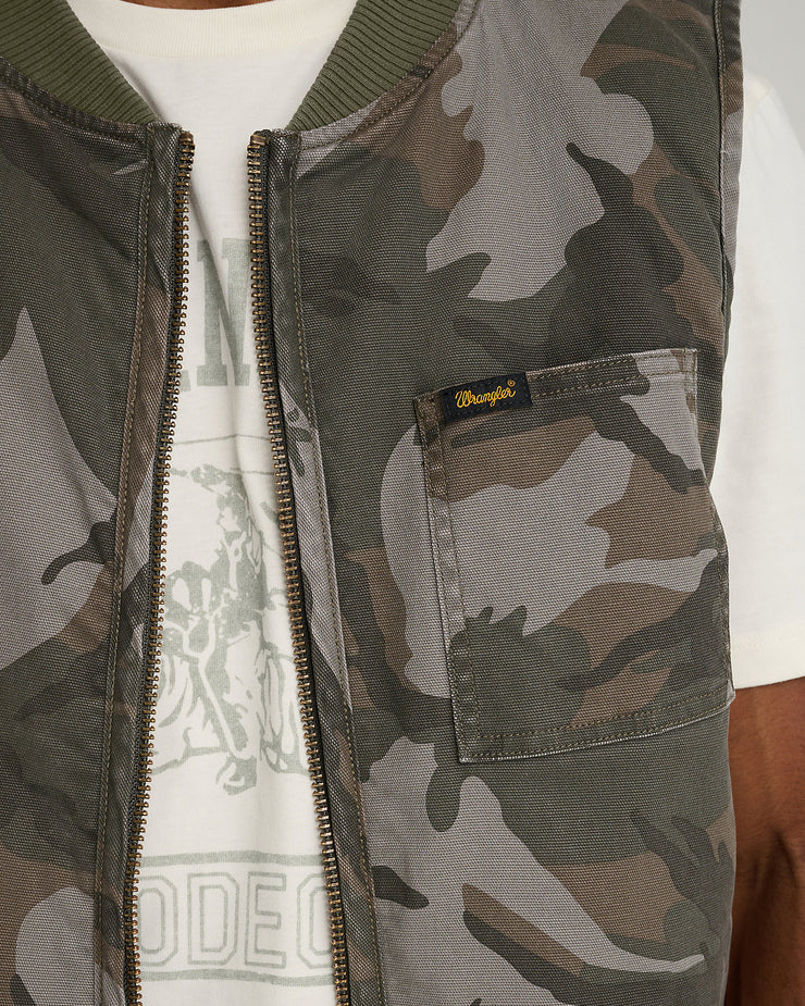 Wrangler® x Stranger Things™ Mike Lucas Vest - Camo