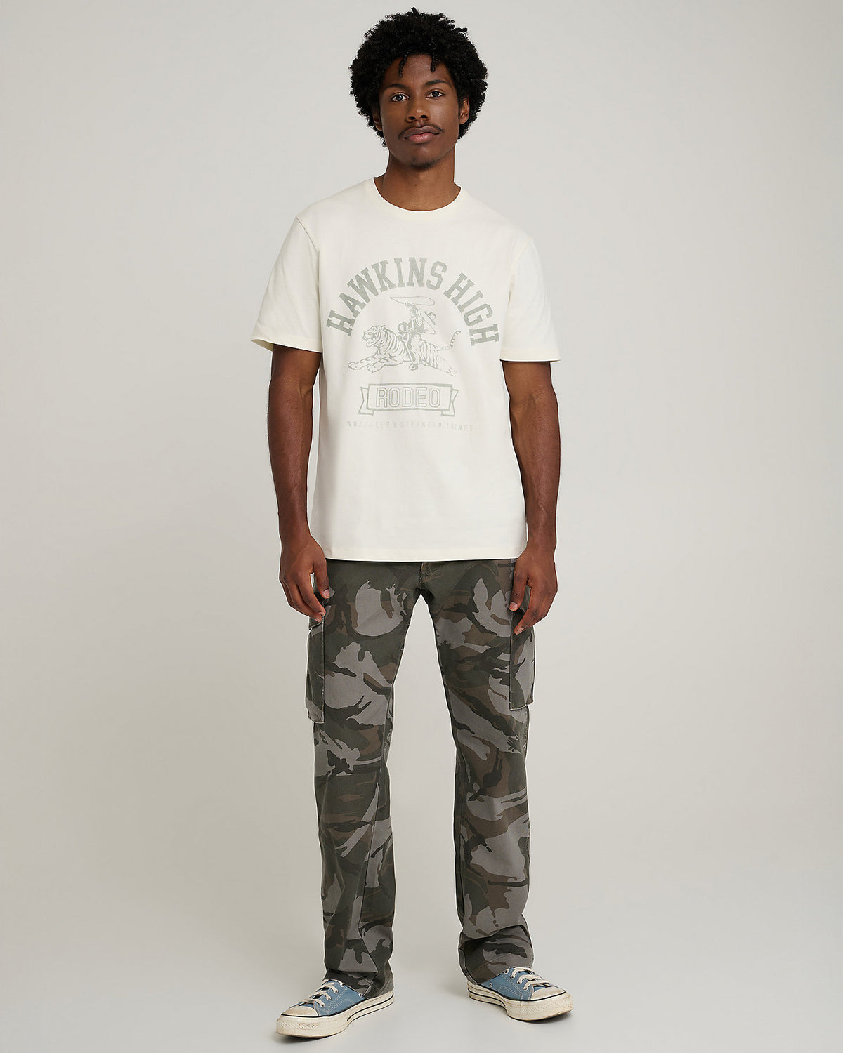 Wrangler® x Stranger Things™ Hawkins High Tee - Marshmallow