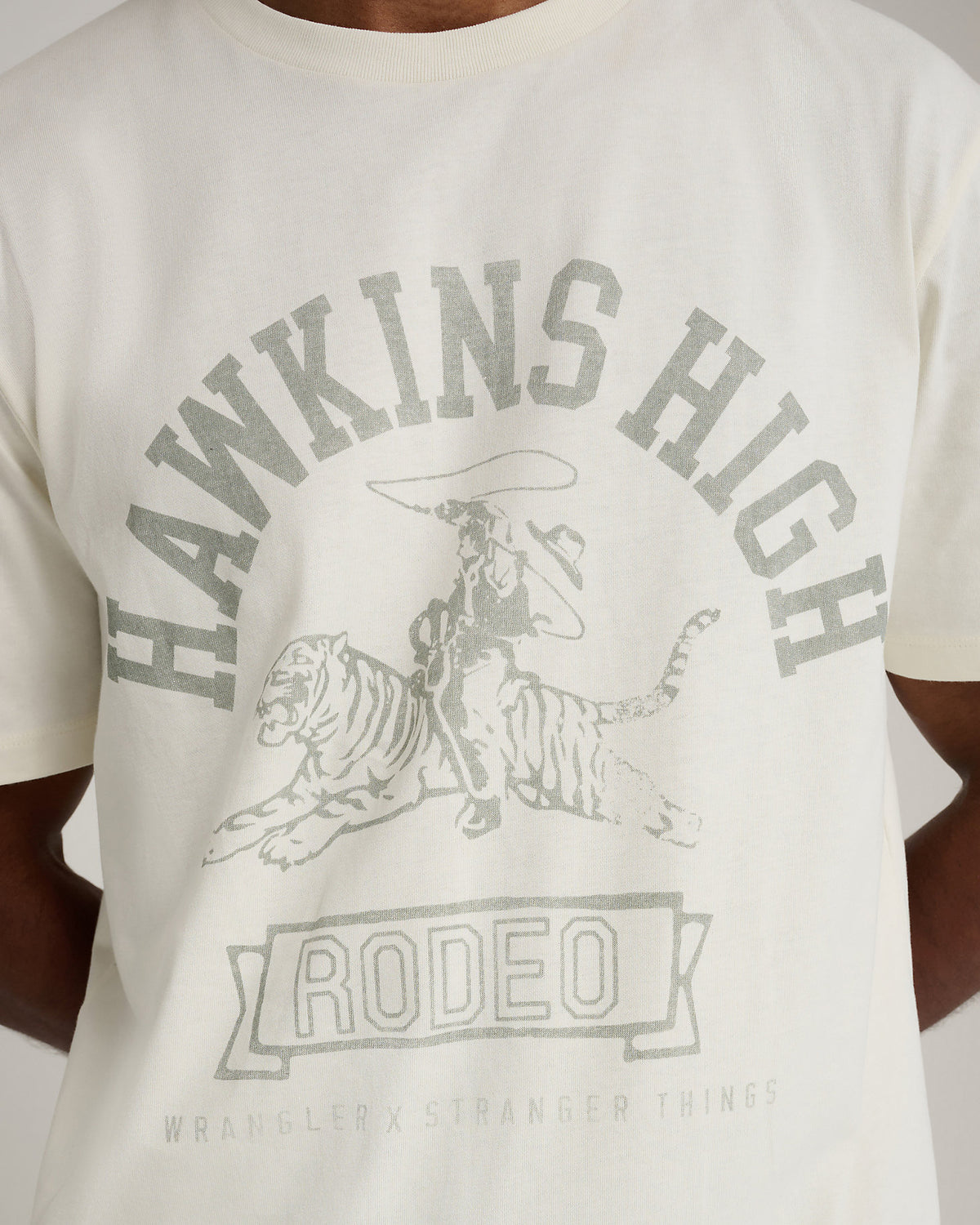 Wrangler® x Stranger Things™ Hawkins High Tee - Marshmallow