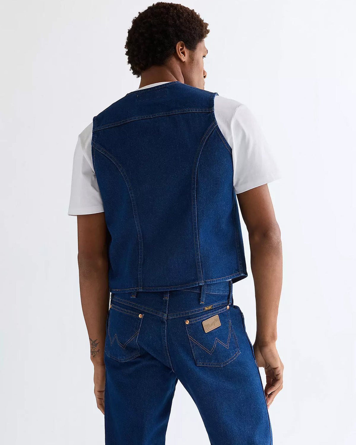 Wrangler Cowboy Cut Vest - Prewashed Indigo