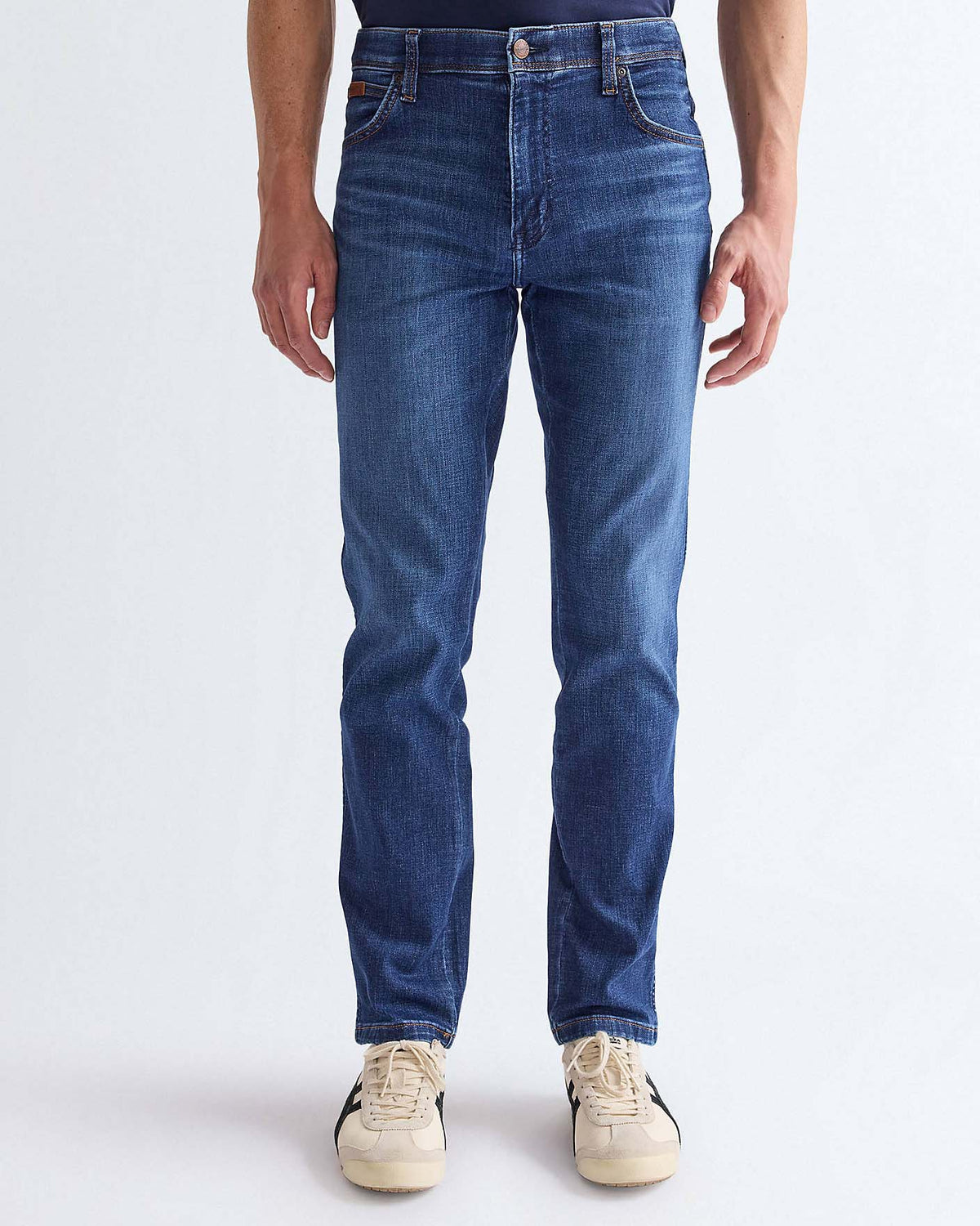 Wrangler Texas SLIM 'Free To Stretch' Mens Jeans - Blue Jam
