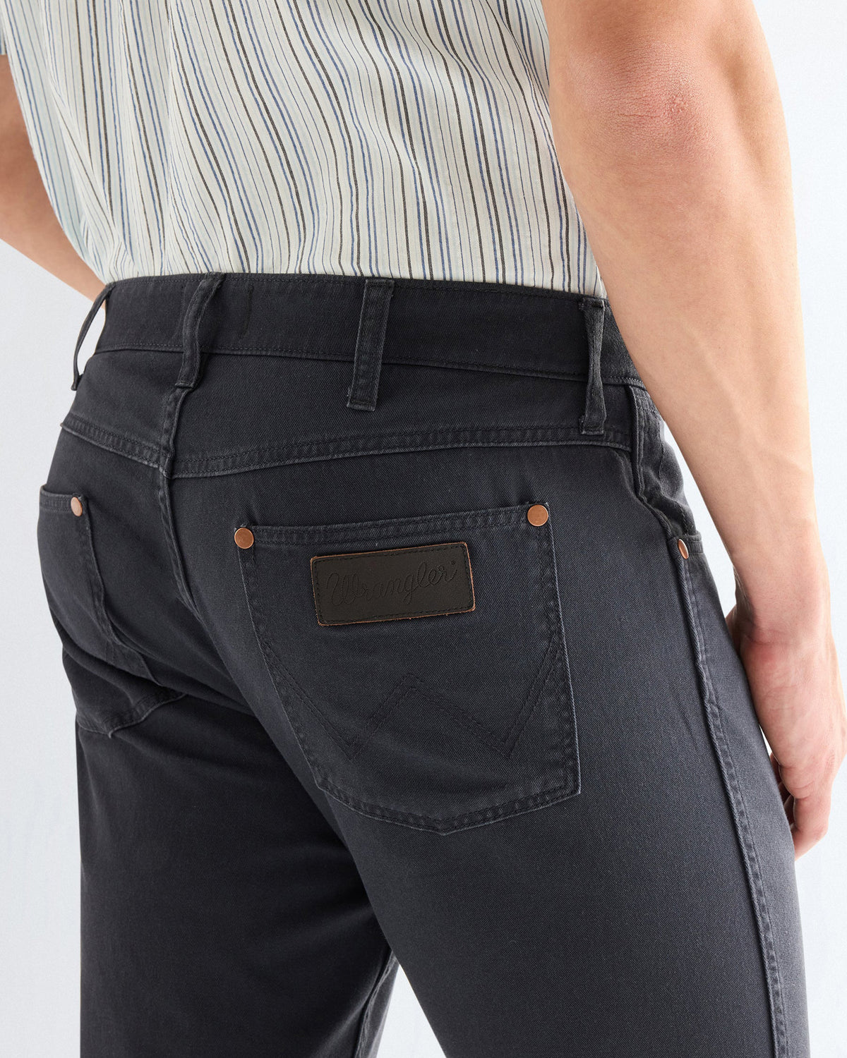 Wrangler Greensboro Regular Fit Mens Cotton Trousers - Dark Navy | Wrangler Chinos & Trousers | JEANSTORE