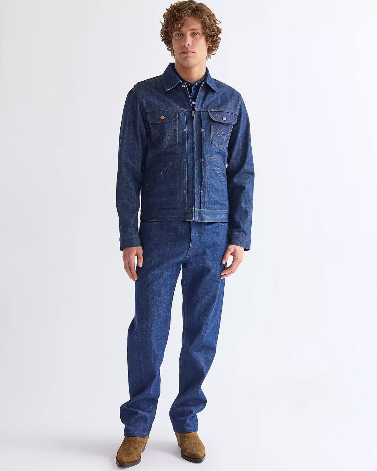Wrangler Blue Bell 11MJZ Selvedge Denim Jacket - Indigo Raw | Wrangler Jackets & Coats | JEANSTORE