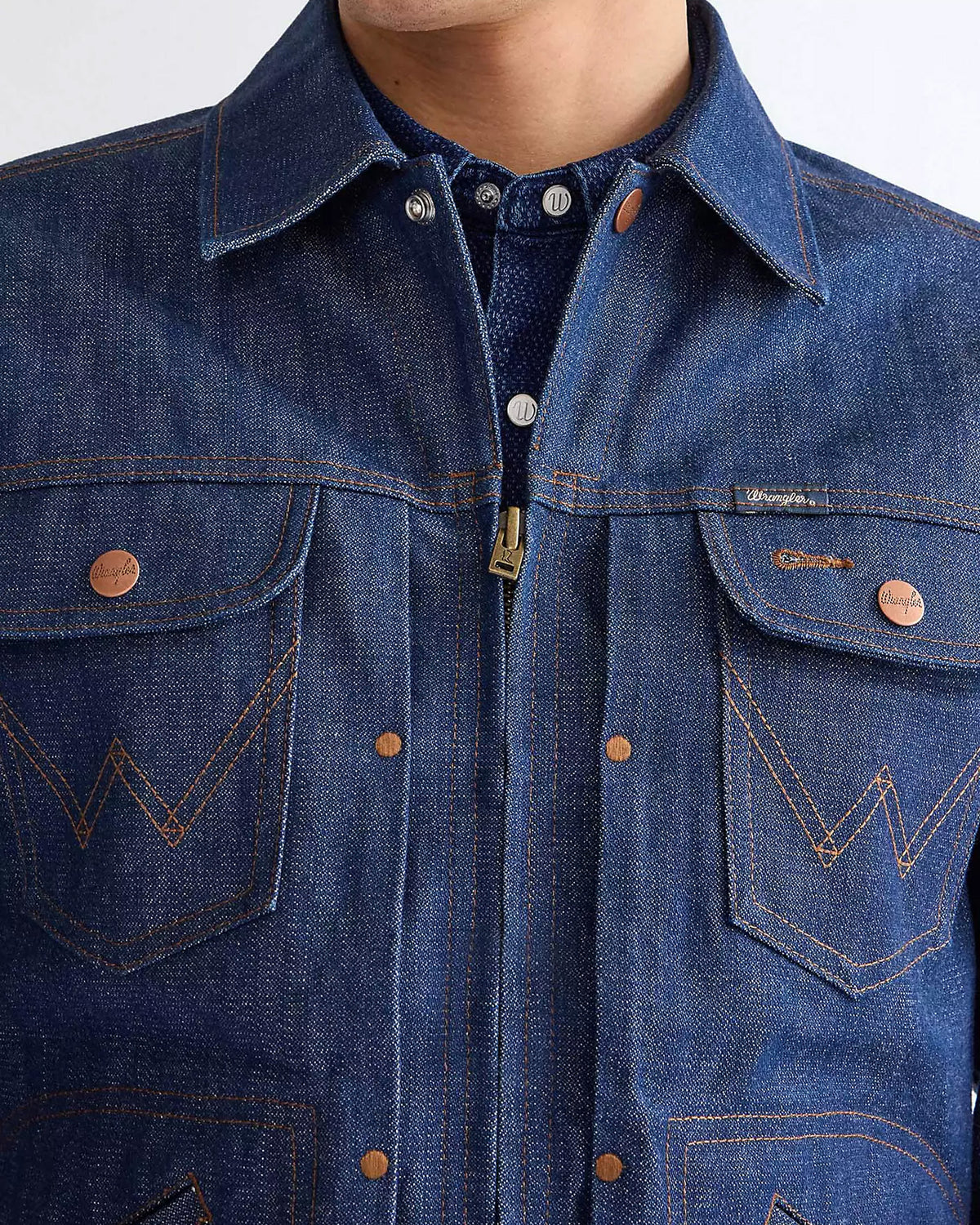 Wrangler Blue Bell 11MJZ Selvedge Denim Jacket - Indigo Raw | Wrangler Jackets & Coats | JEANSTORE