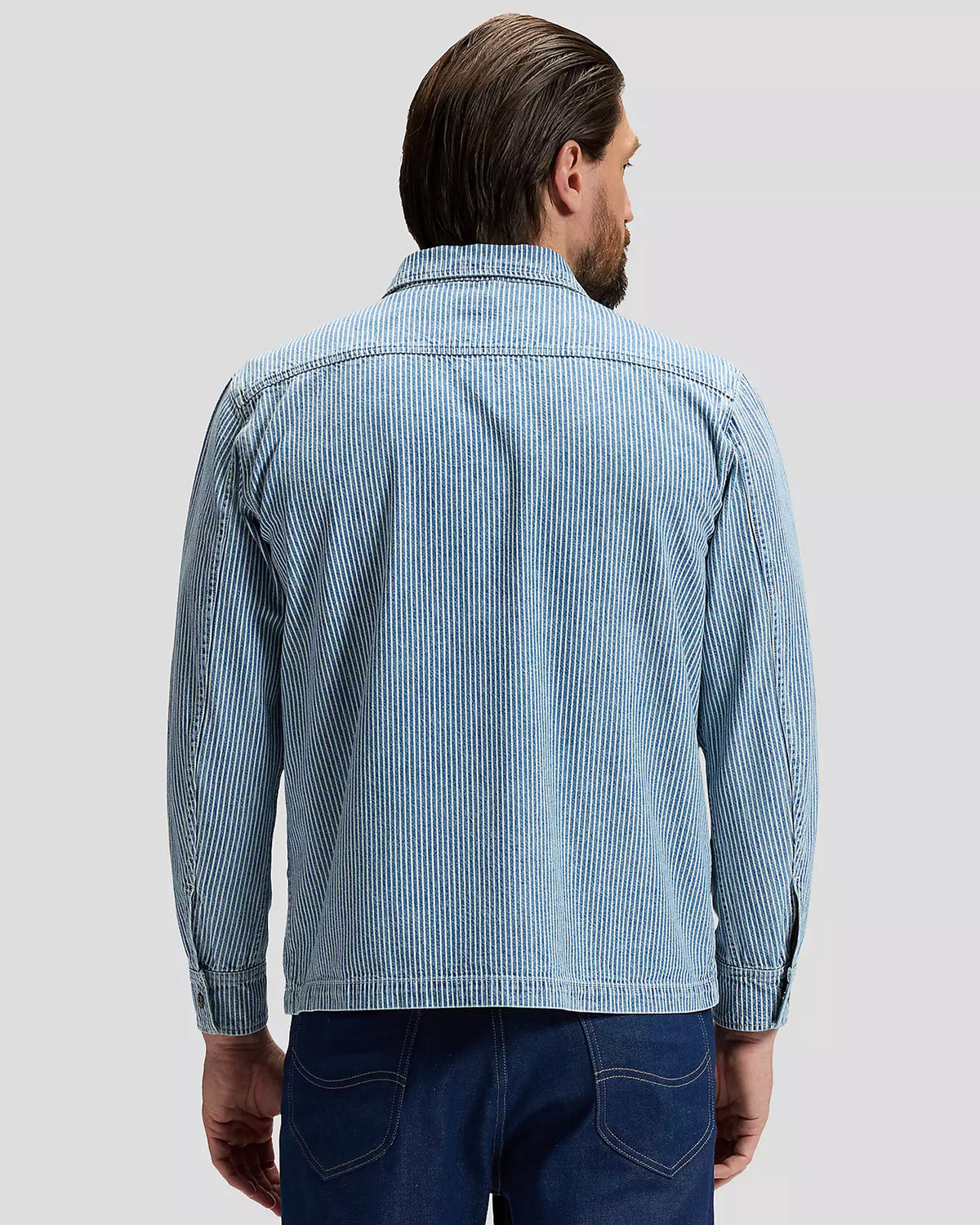 Lee 101 Made In Japan Selvedge Relaxed Overshirt - Washed RR Stripe