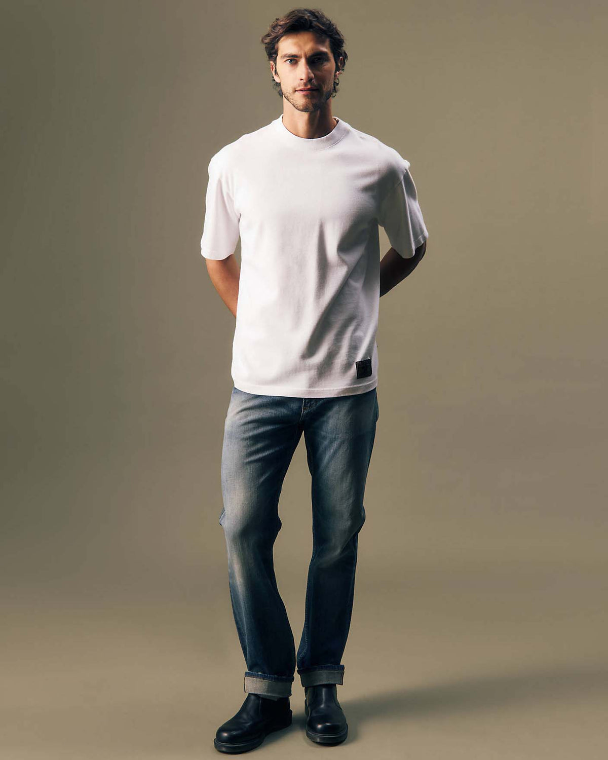 Lee Gold Tee - Bright White