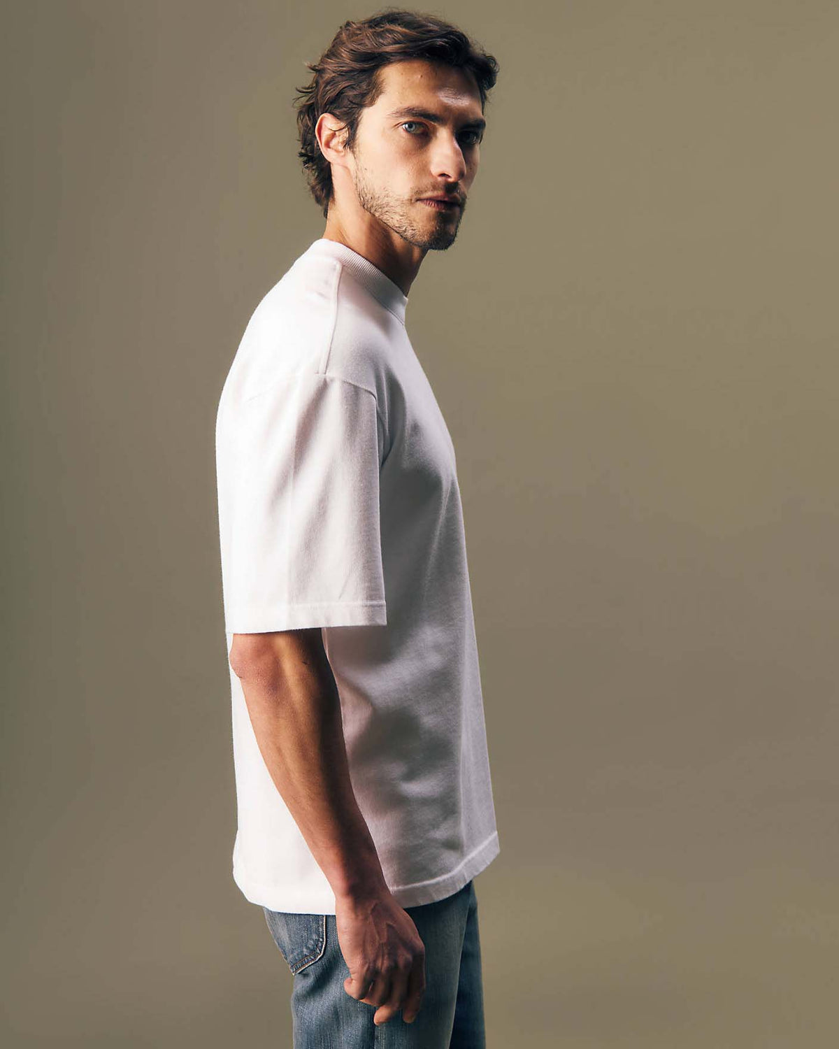 Lee Gold Tee - Bright White
