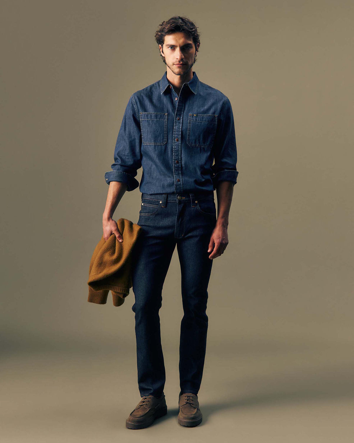 Lee Gold Denim Shirt - Gold Rush