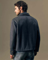 Lee Gold Relaxed Wool Jacket - Grey Charcoal Heather