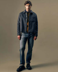 Lee Gold Relaxed Wool Jacket - Grey Charcoal Heather