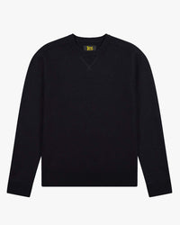 Lee Gold Regular Boiled Wool Sweater - Rebel Navy