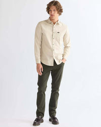 Wrangler Greensboro Regular Fit Brushed Cotton Mens Trousers - Rosin