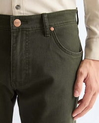 Wrangler Greensboro Regular Fit Brushed Cotton Mens Trousers - Rosin